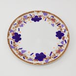 紫の花　大皿